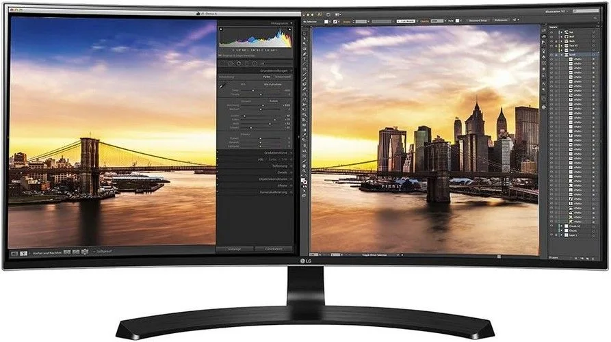 LG 34UC88-B Class 21:9 UltraWide® QHD IPS Curved LED Monitor 34"