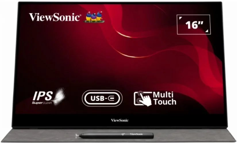 ViewSonic TD1655 USB-C Touch Portable Monitor 16"